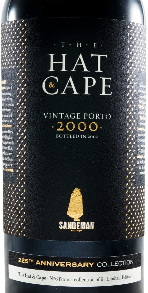 2000 Sandeman The Hat & Cap 225th Anniversary Collection Vintage Porto
