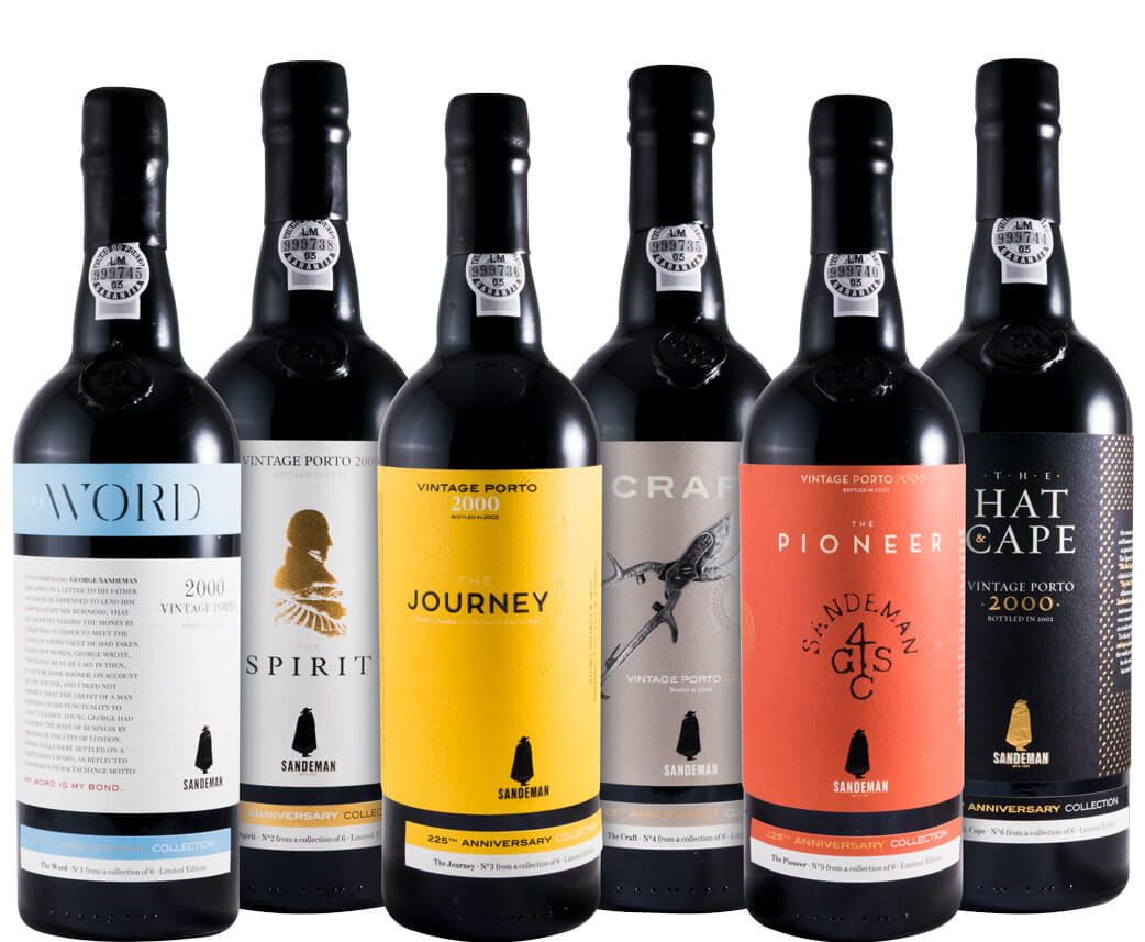 2000 Colecção Sandeman 225 Anos Vintage Porto 6x75cl