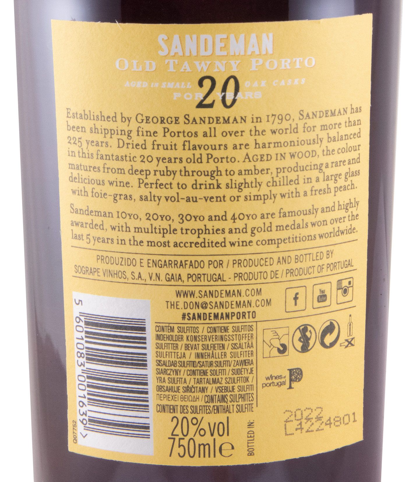 Sandeman 20 anos Porto
