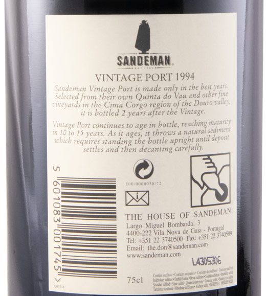 1994 Sandeman Vintage Port