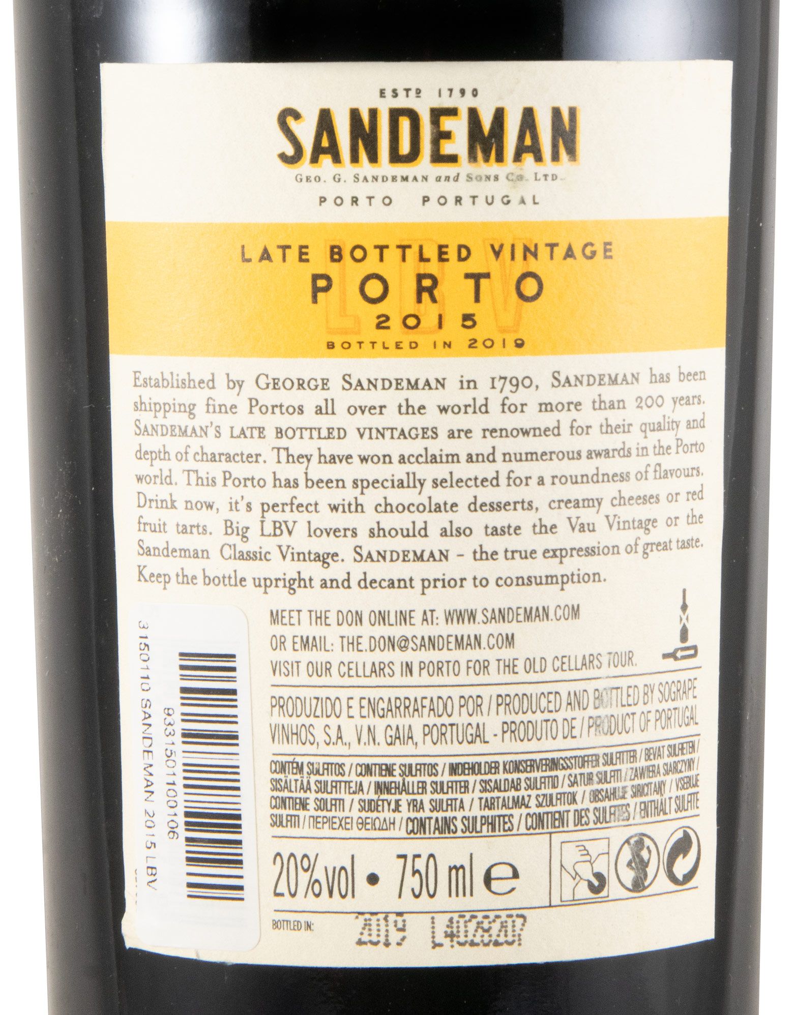 2015 Sandeman LBV Port