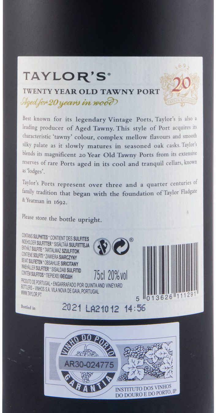 Taylor's 20 years Port