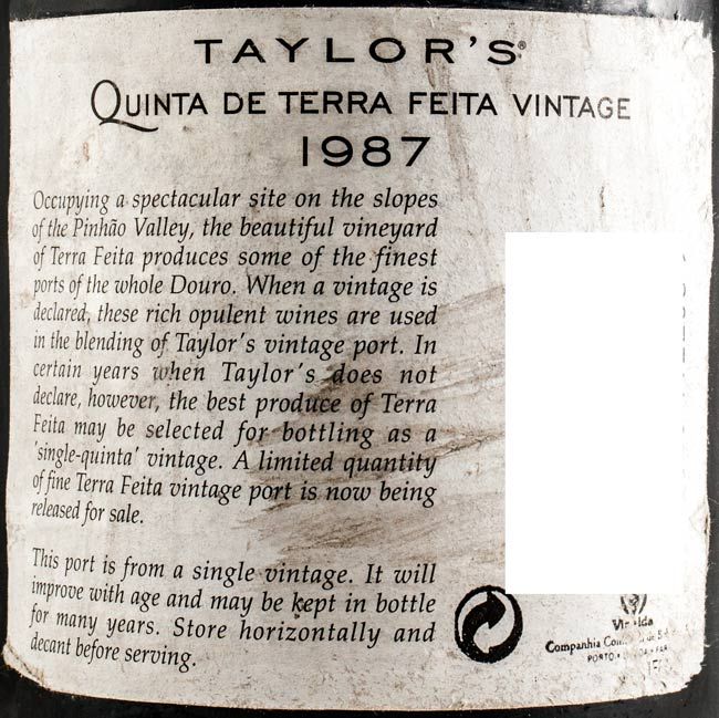 1987 Taylor's Quinta de Terra Feita Vintage Porto