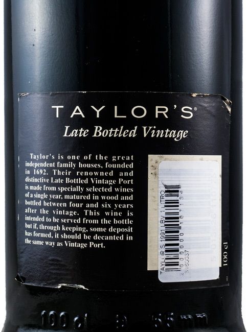 1991 Taylor's LBV Porto 1L