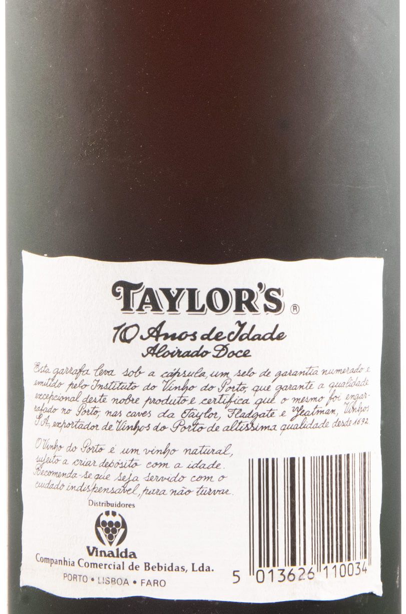 Taylor's 10 years Port (bottled in 1990)