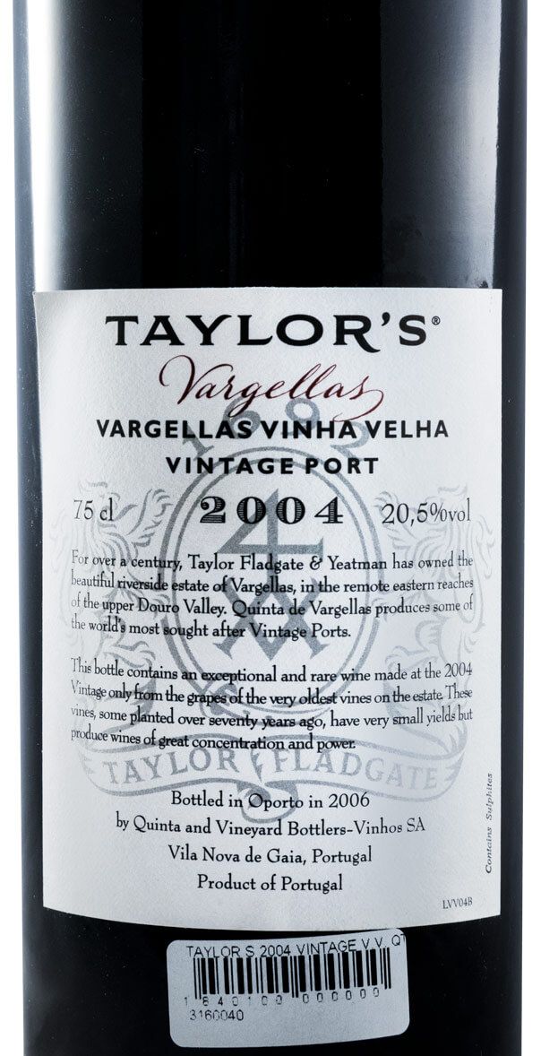 2004 Taylor's Quinta de Vargellas Vinha Velha Vintage Porto