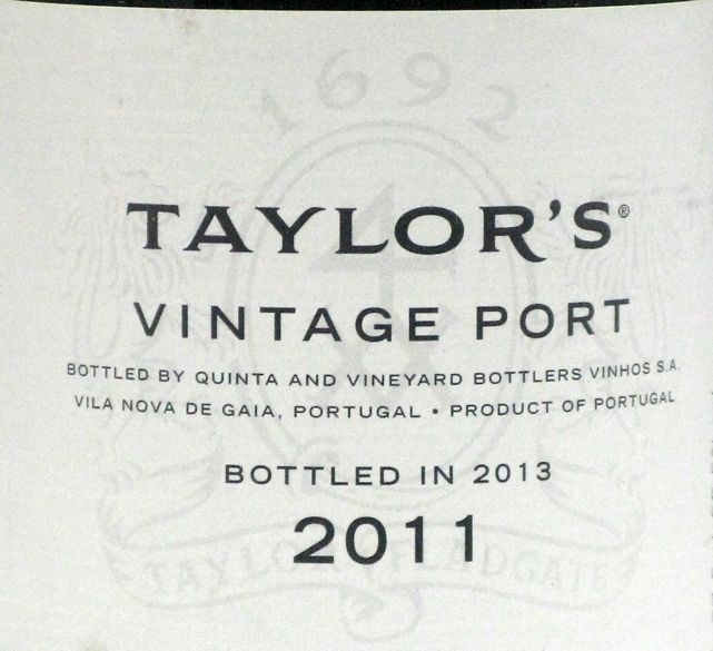 2011 Taylor's Vintage Porto 37,5cl