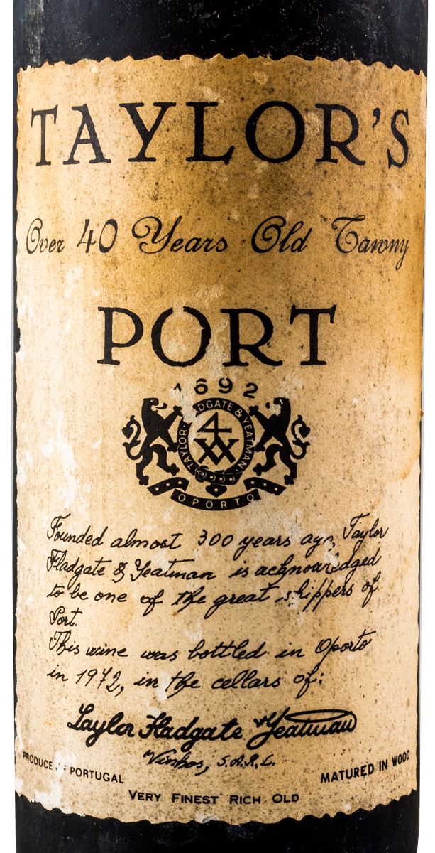 Taylor's +40 years Port (bottled in 1972)