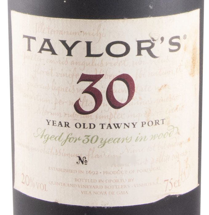 Taylor's 30 anos Porto (engarrafado em 2004)