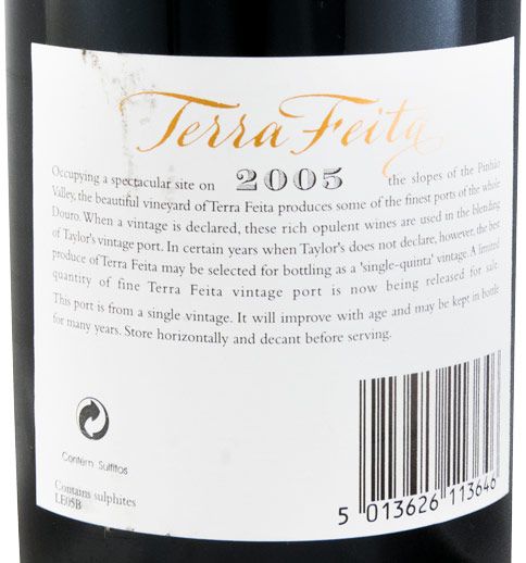 2005 Taylor's Quinta de Terra Feita Vintage Porto