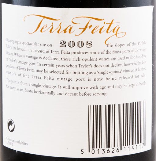 2008 Taylor's Quinta de Terra Feita Vintage Porto
