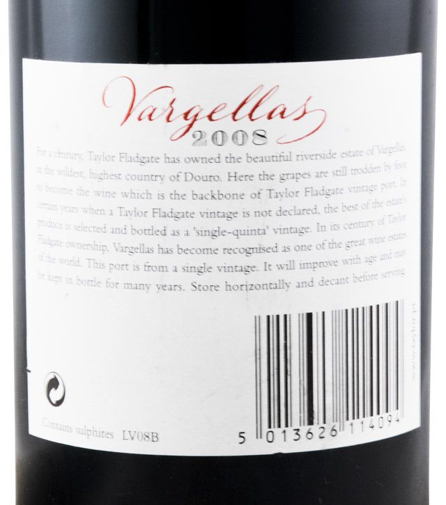 2008 Taylor's Quinta de Vargellas Vintage Porto