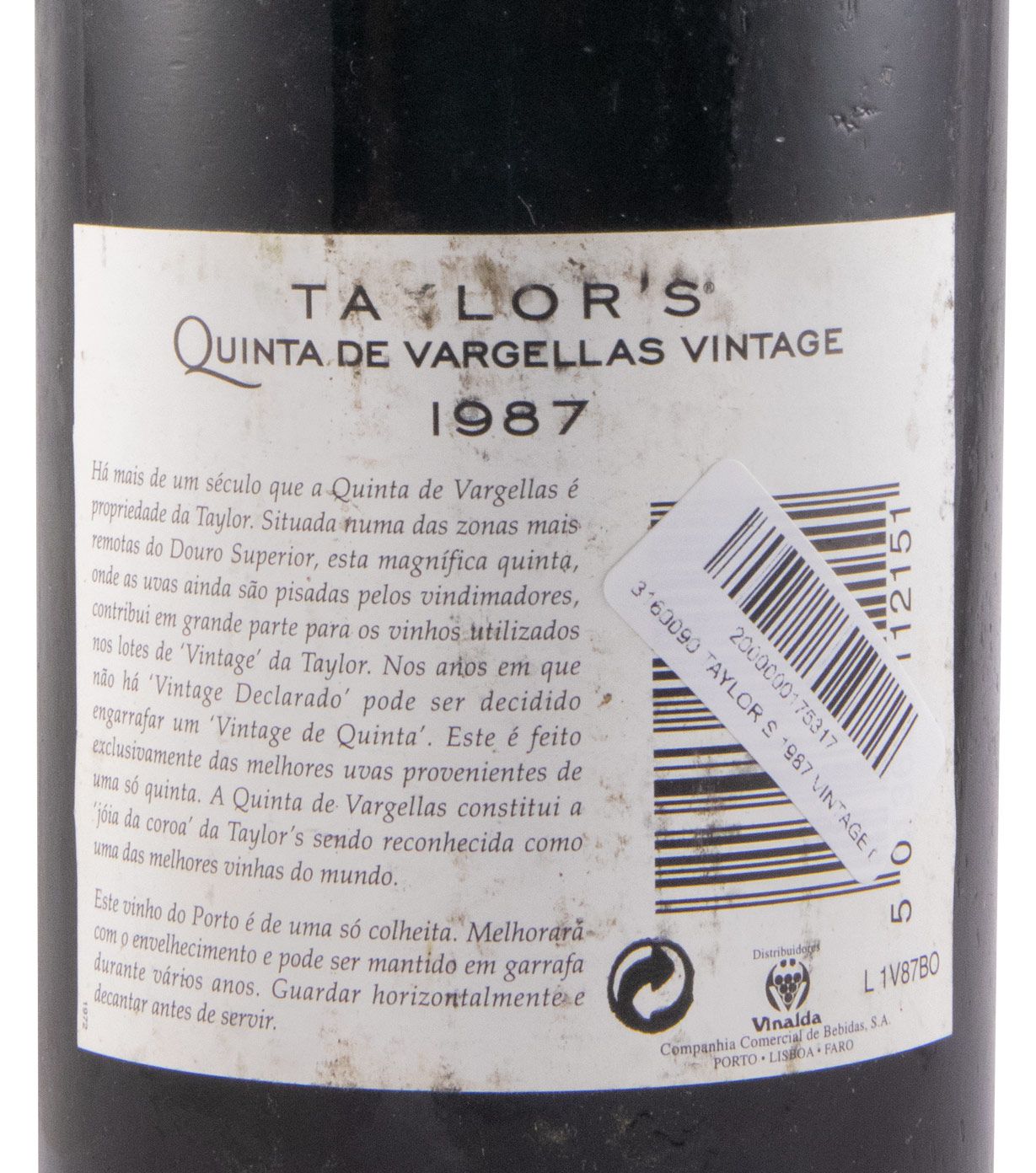 1987 Taylor's Quinta de Vargellas Vintage Porto