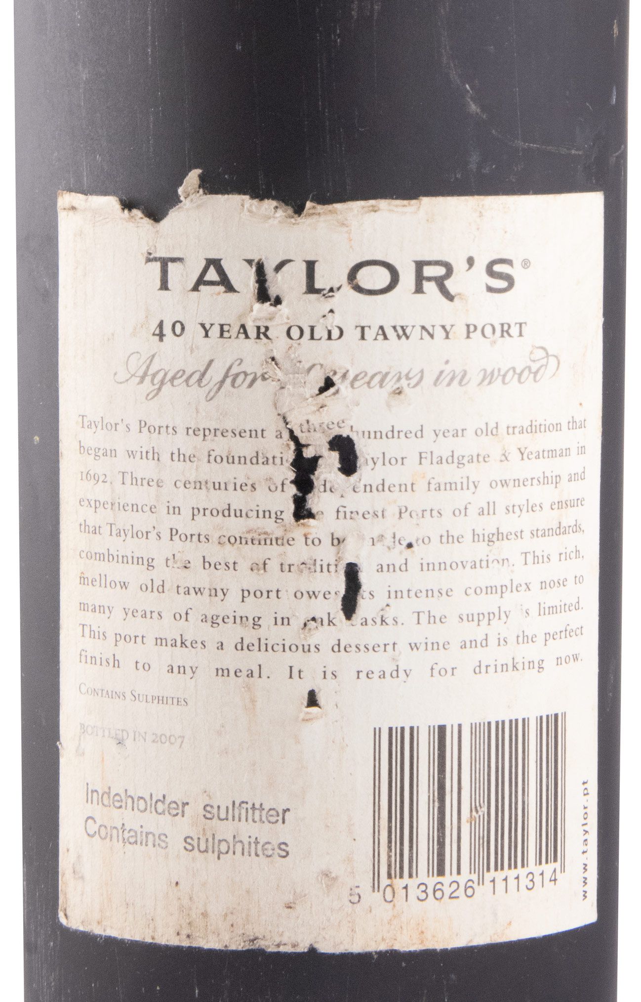 Taylor's 40 anos Porto (engarrafado em 2007)