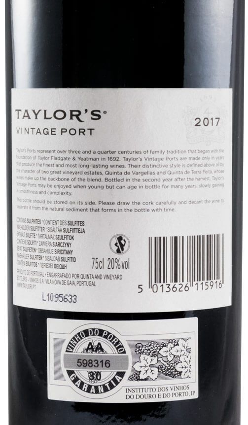 2017 Taylor's Vintage Porto