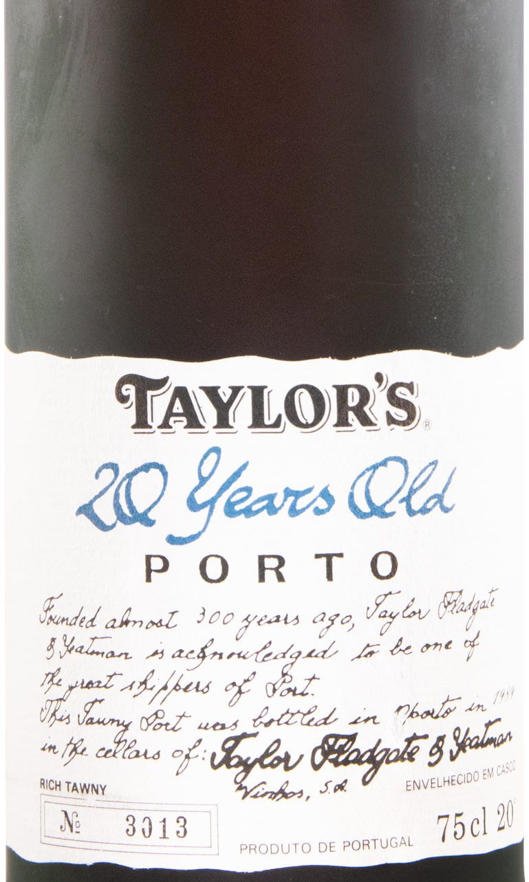 Taylor's 20 anos Porto (engarrafado em 1989)