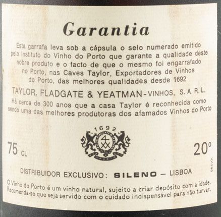 Taylor's 20 years Port (bottled in 1984)