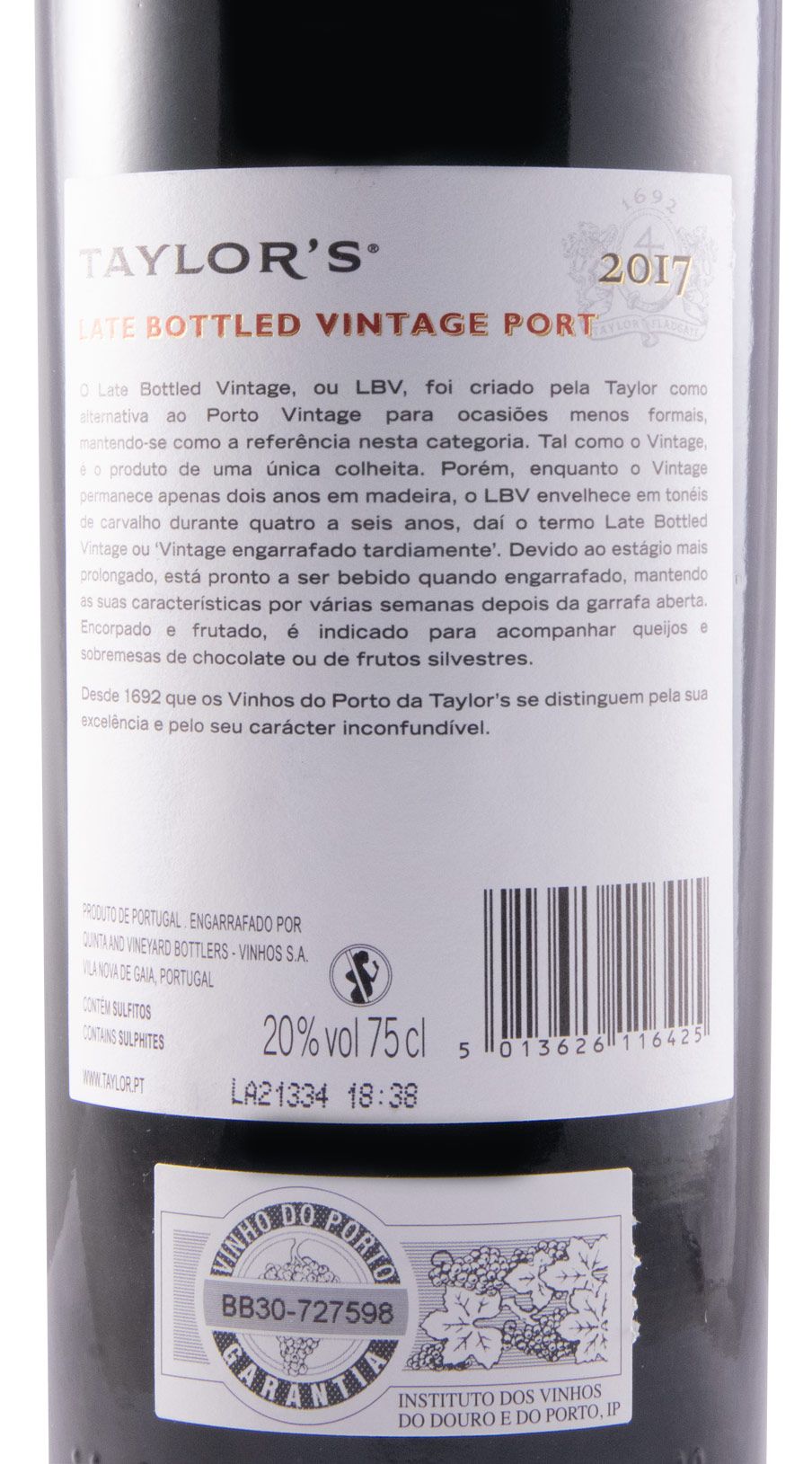 2017 Taylor's LBV Port