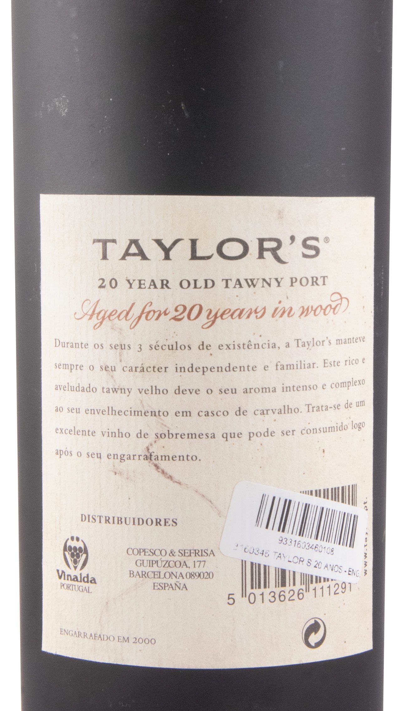 Taylor's 20 years Port (bottled in 2000)