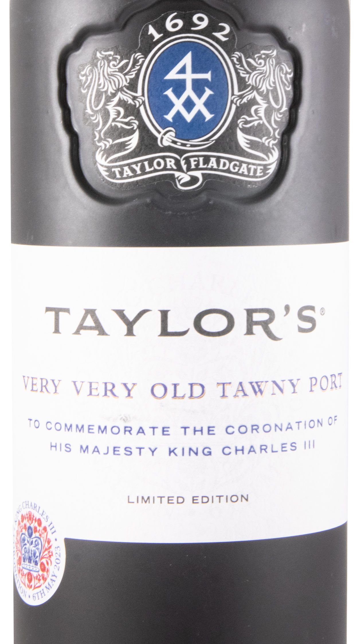 Taylor's Tawny Coronation Majesty King Charles III Very Very Old Tawny Porto