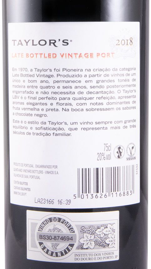 2018 Taylor's LBV Porto