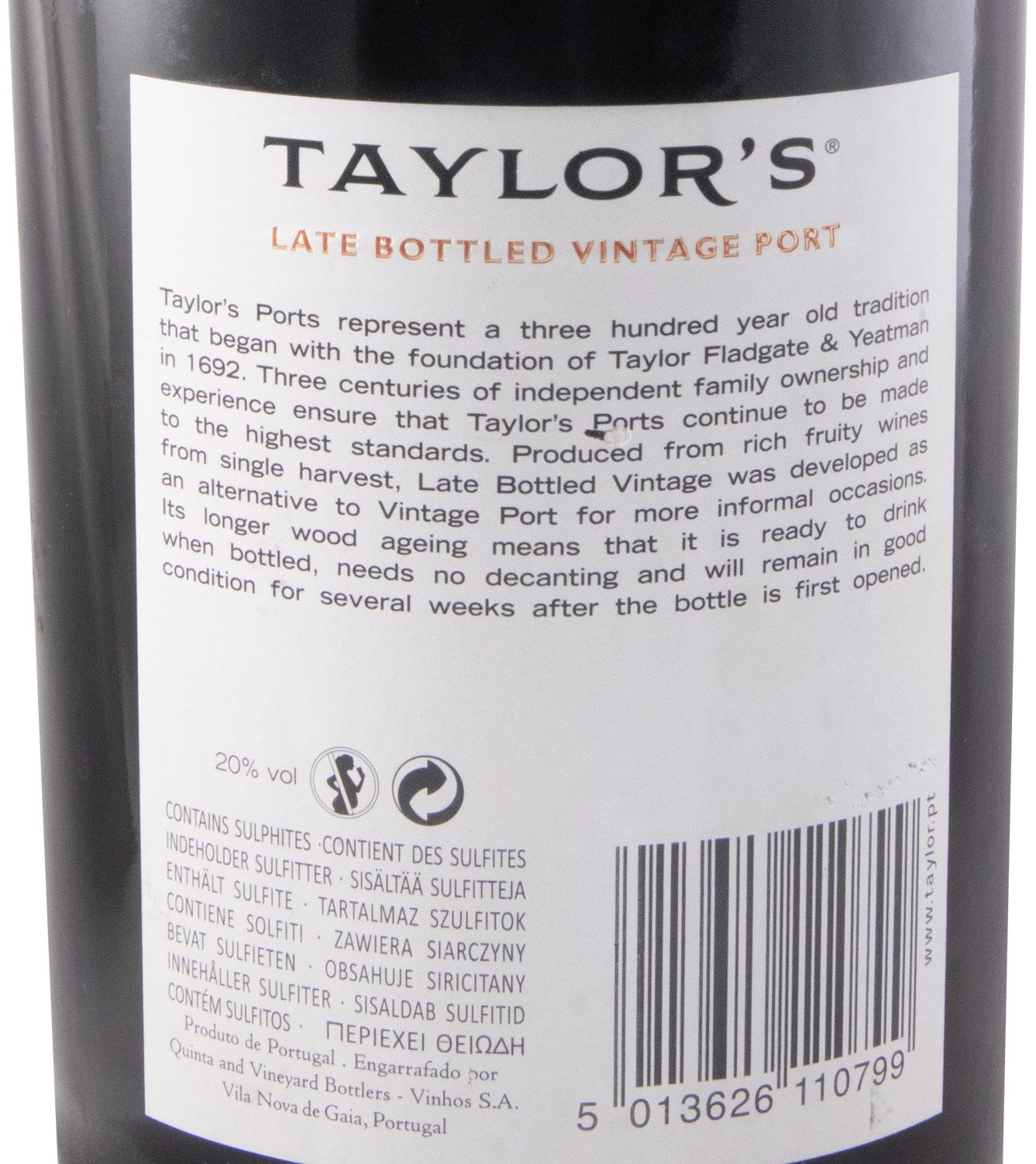 2009 Taylor's LBV Porto 1,5L