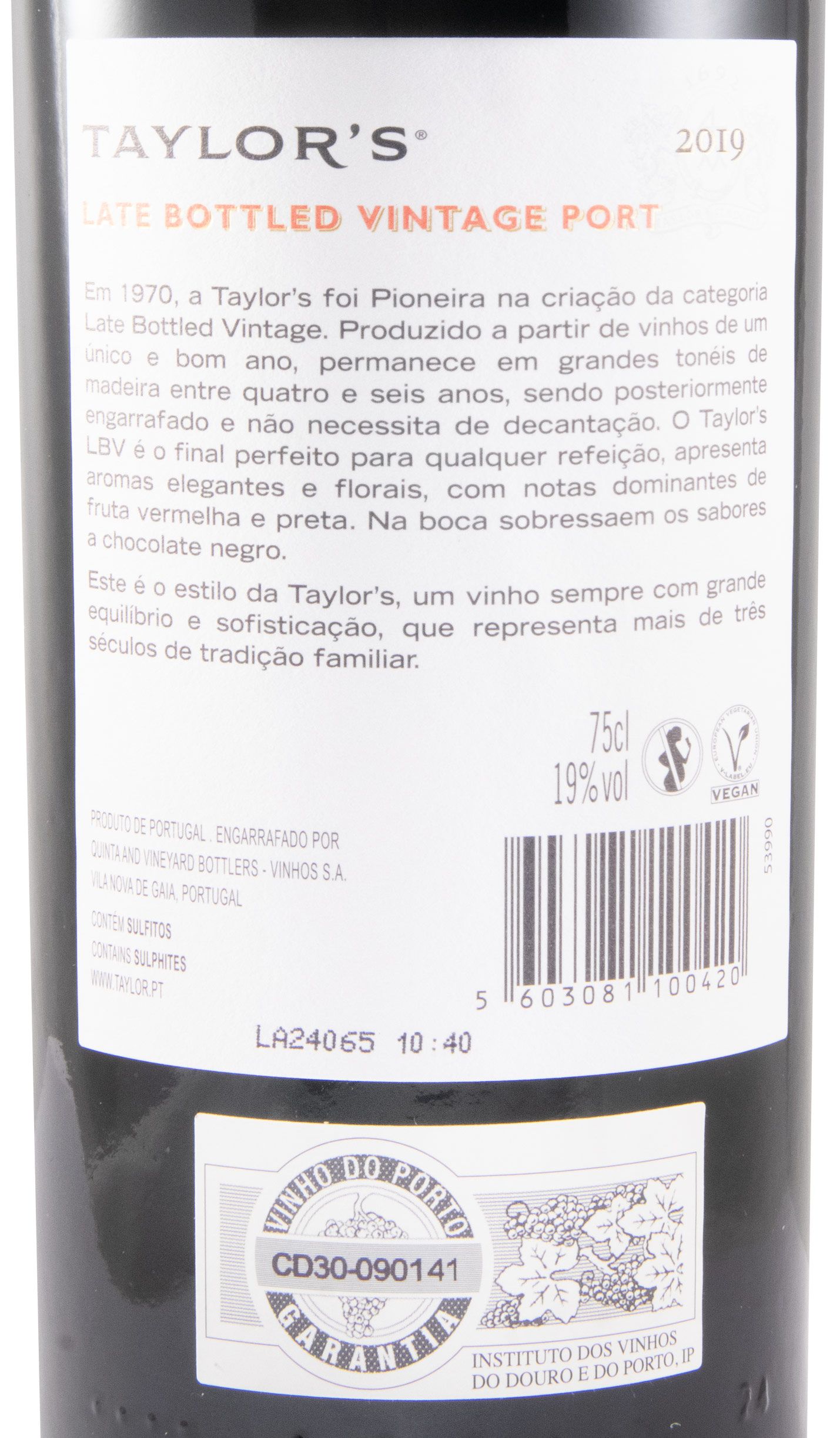2019 Taylor's LBV Porto