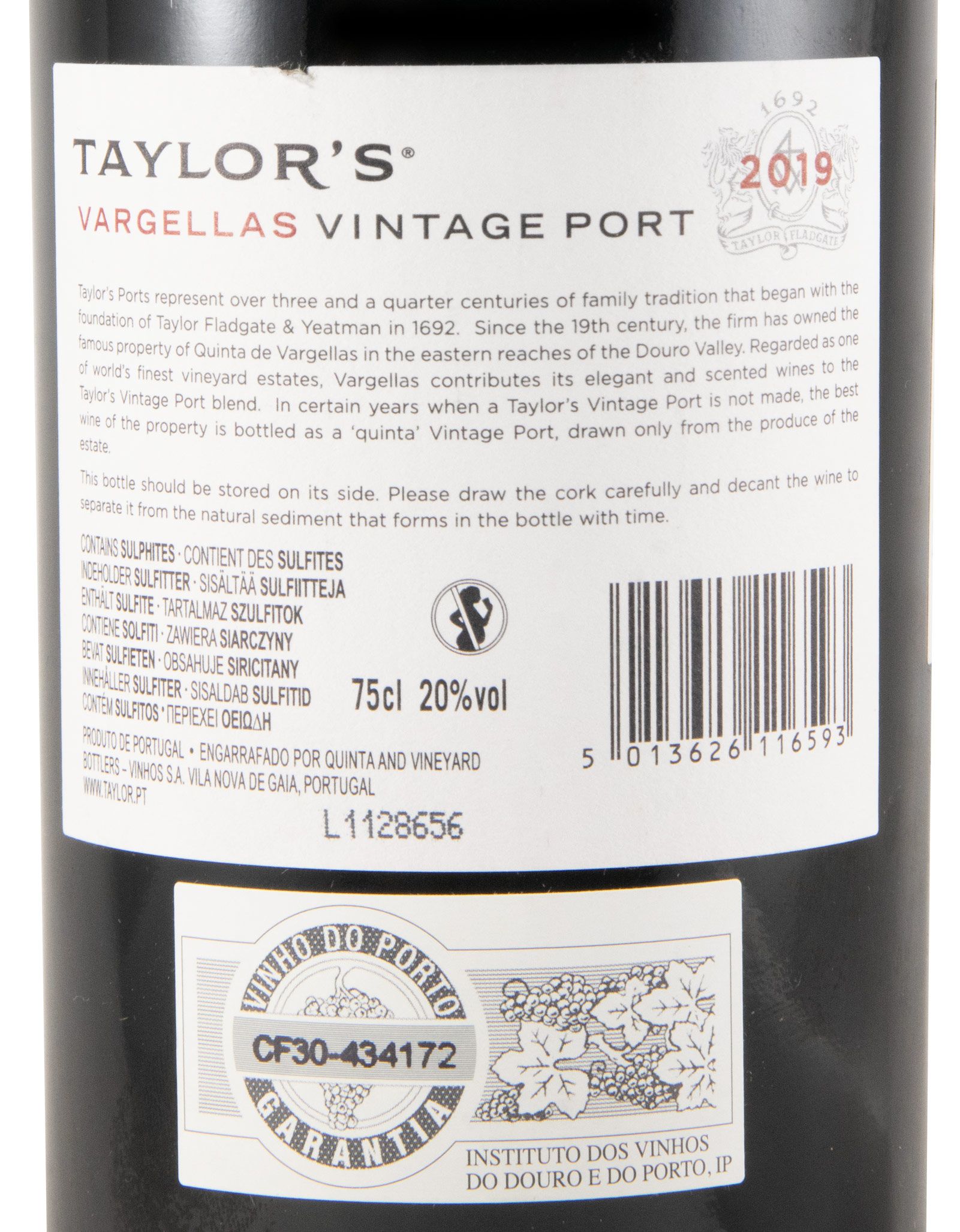2019 Taylor's Quinta de Vargellas Vintage Porto