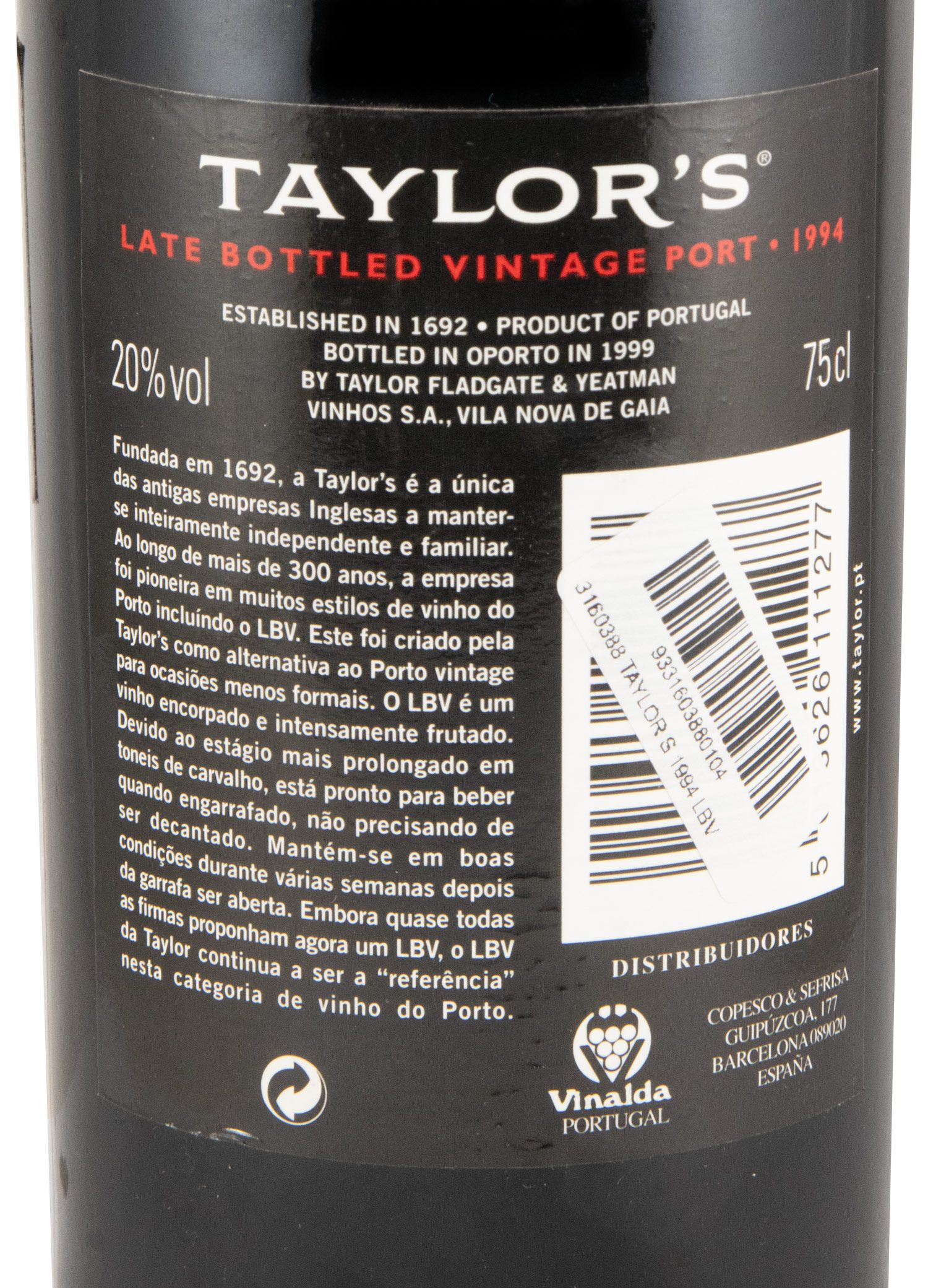 1994 Taylor's LBV Porto
