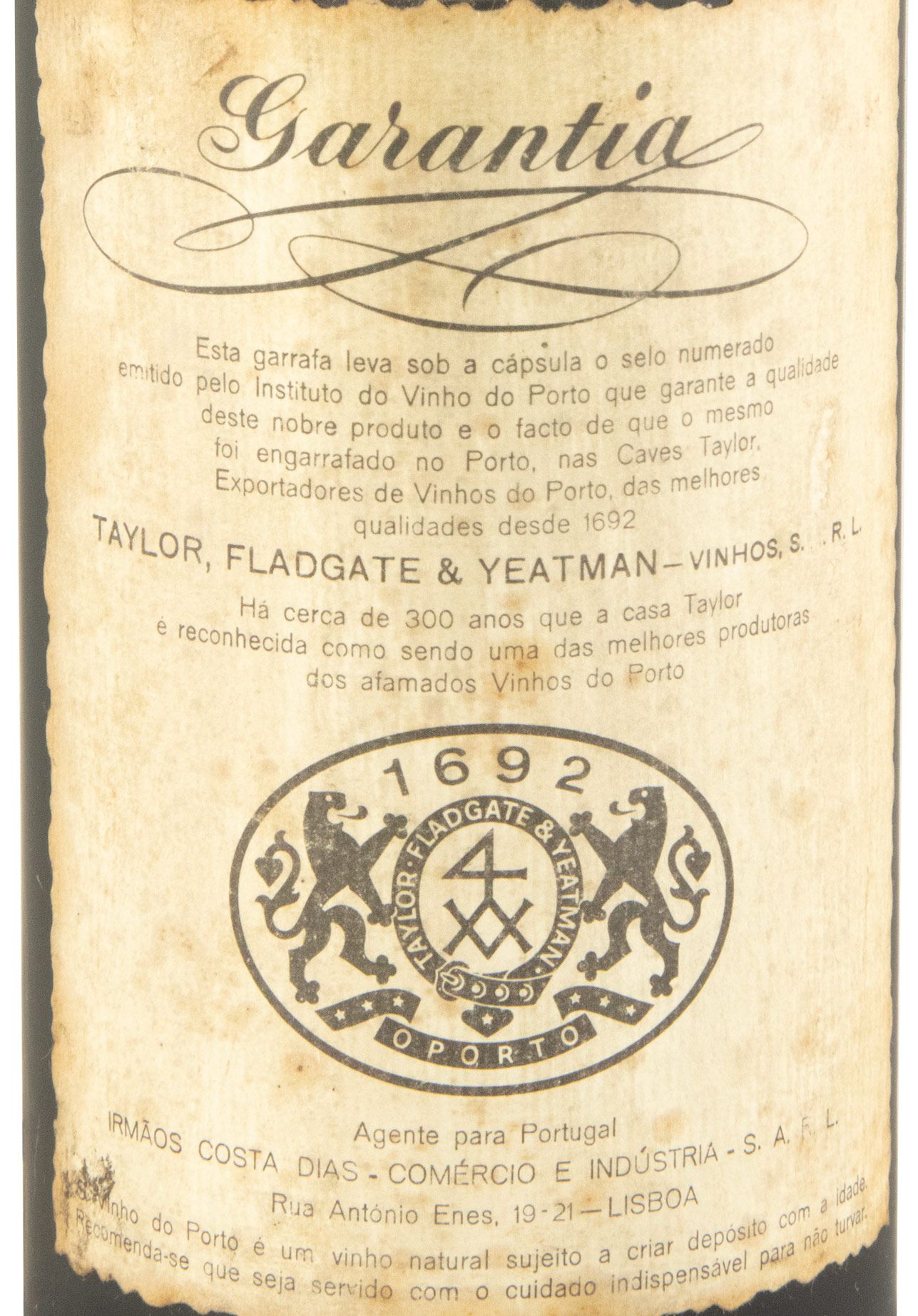Taylor's 20 years Port (bottled in 1979)