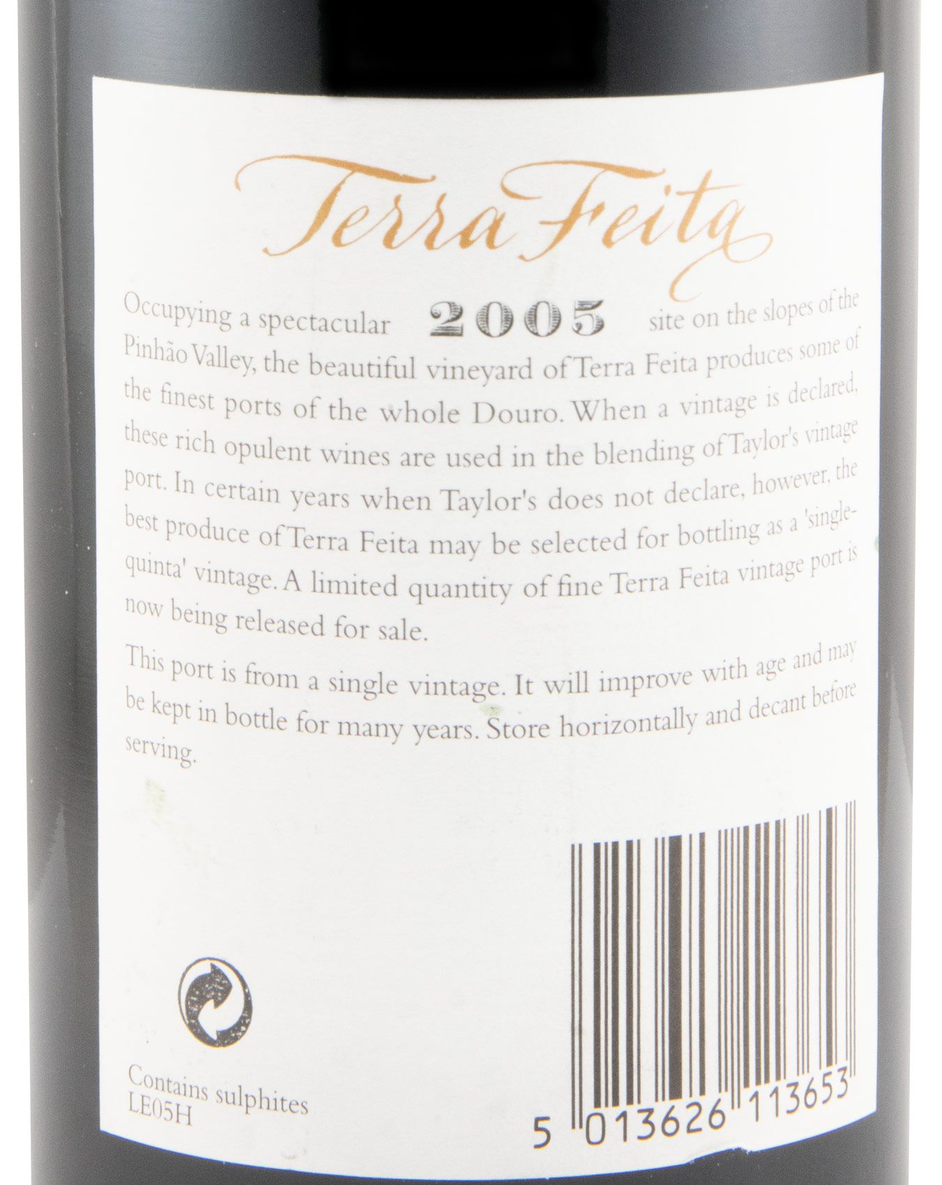 2005 Taylor's Quinta de Terra Feita Vintage Port 37.5cl