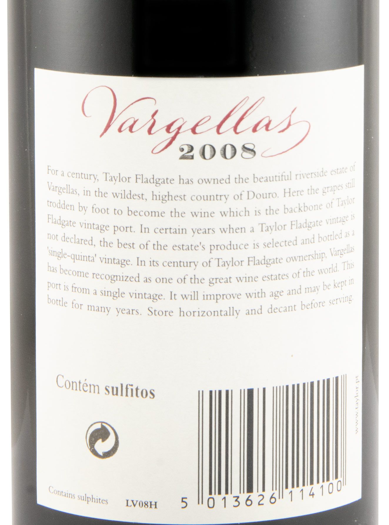 2008 Taylor's Quinta de Vargellas Vintage Port 37.5cl