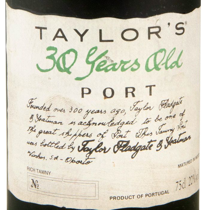 Taylor's 30 years Port (bottled in 1995)