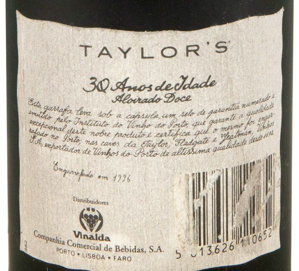Taylor's 30 years Port (bottled in 1996)