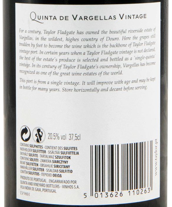 1998 Taylor's Quinta de Vargellas Vintage Porto 37,5cl
