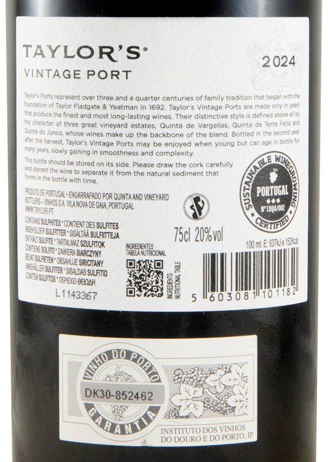 2024 Taylor's Vintage Porto