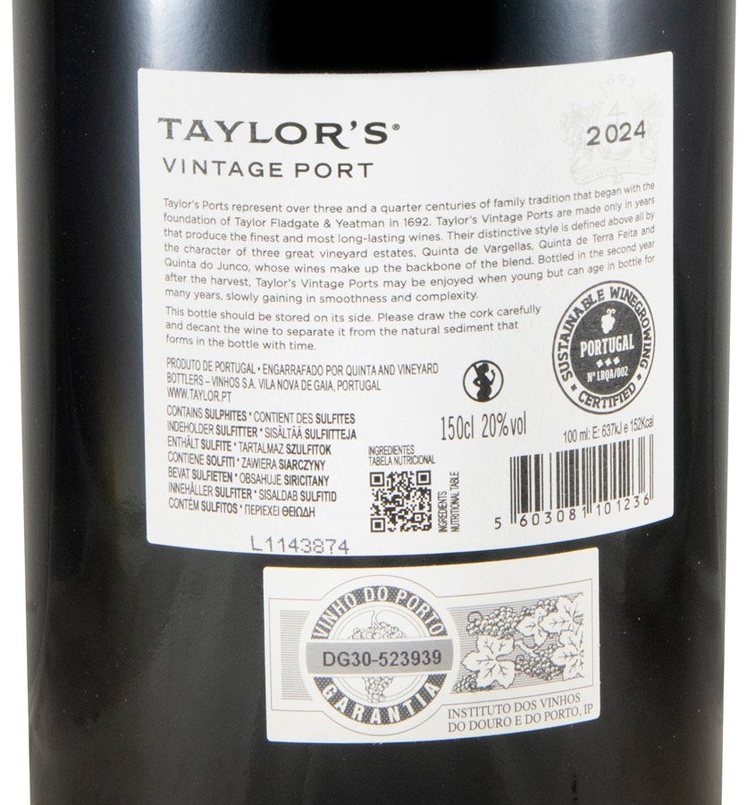 2024 Taylor's Vintage Porto 1,5L