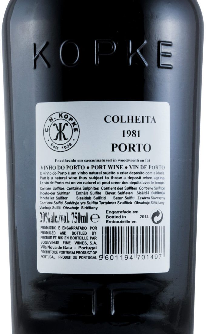 1981 Kopke Colheita Porto