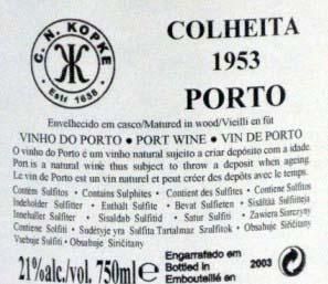 1953 Kopke Colheita Porto