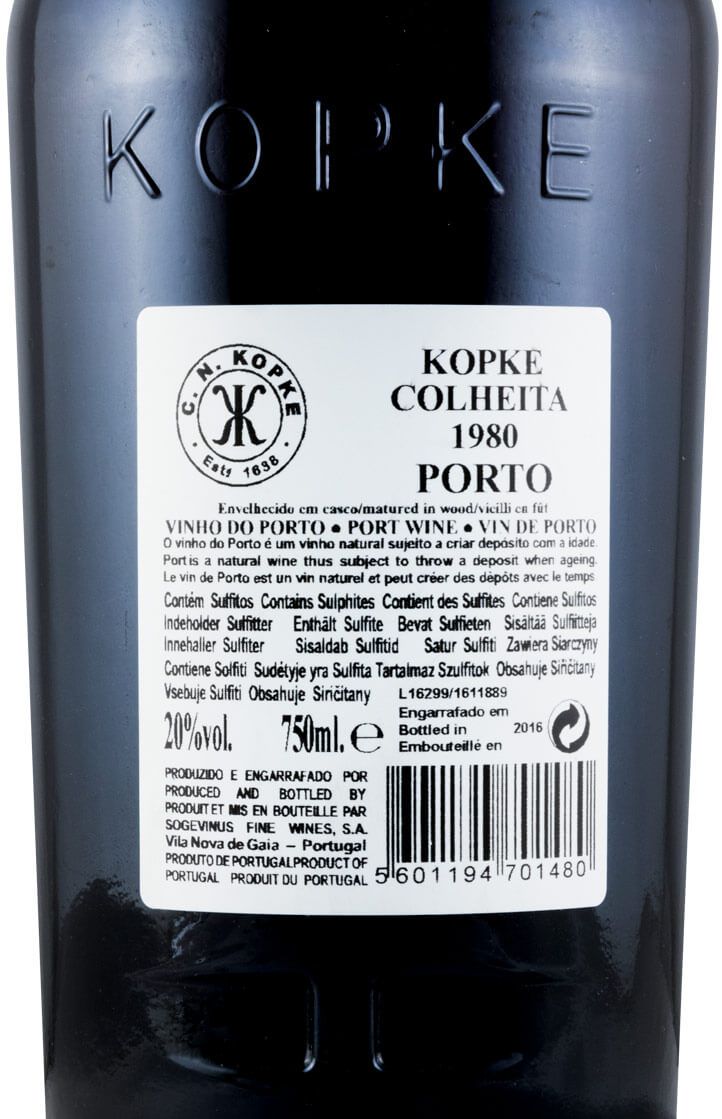 1980 Kopke Colheita Porto