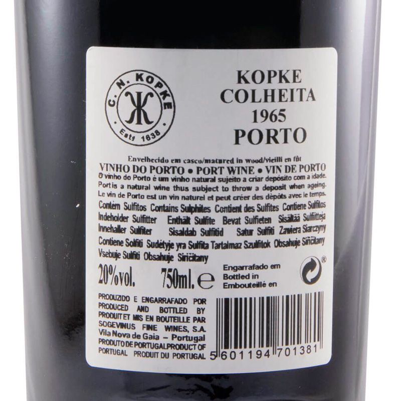 1965 Kopke Colheita Porto