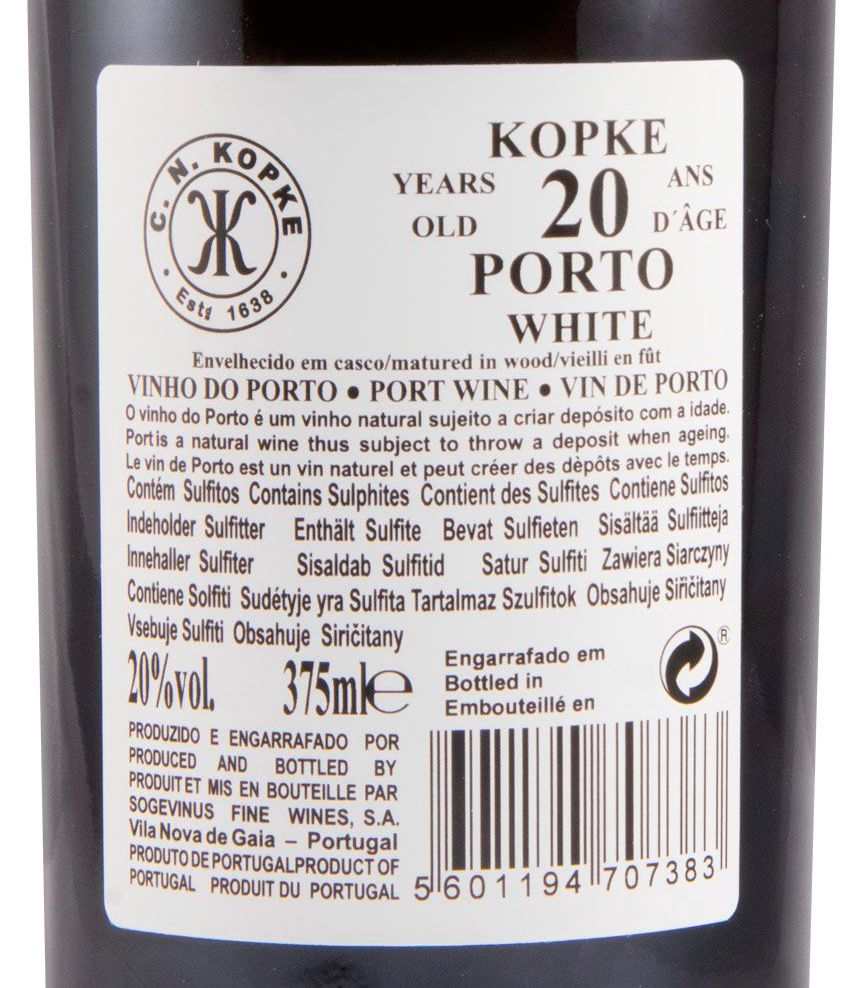 Kopke White 20 anos Porto 37,5cl