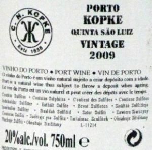 2009 Kopke Quinta de São Luiz Vintage Porto