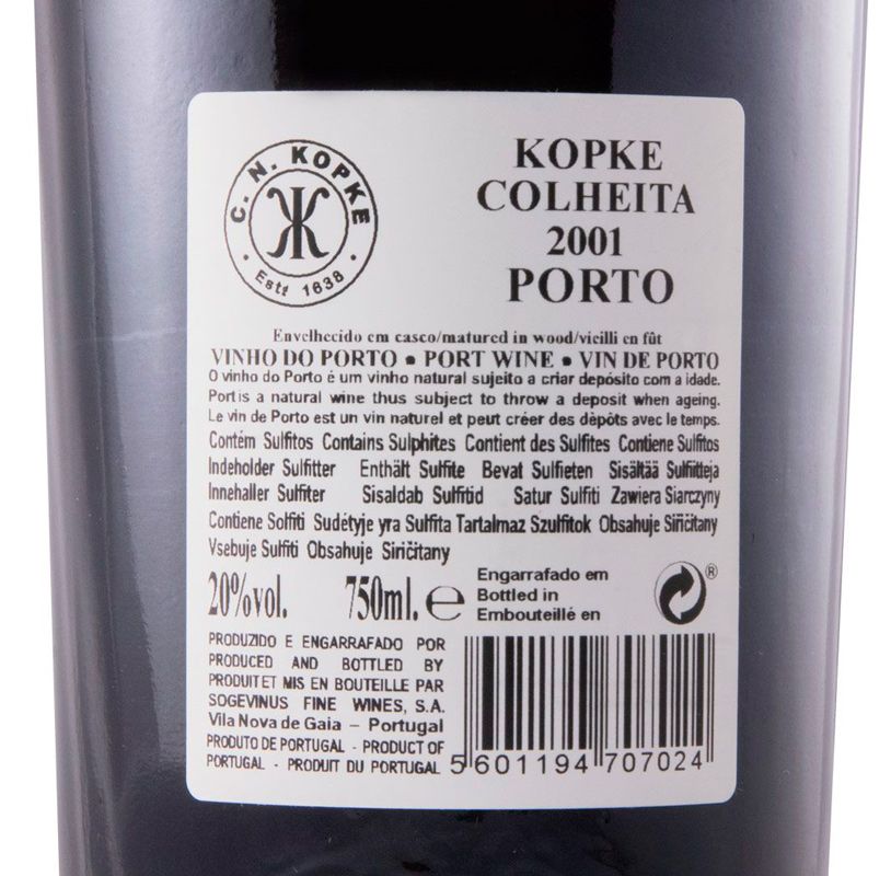 2001 Kopke Colheita Porto