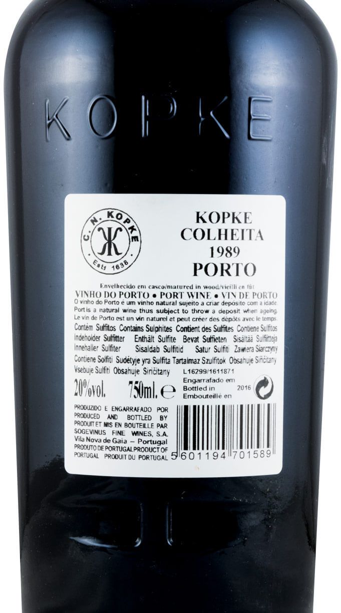 1989 Kopke Colheita Porto