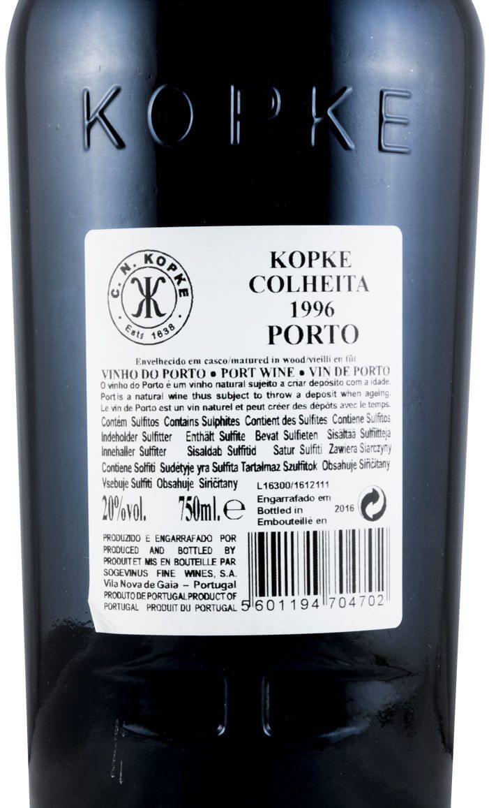 1996 Kopke Colheita Porto
