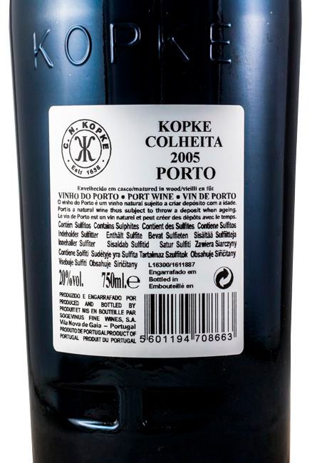 2005 Kopke Colheita Porto