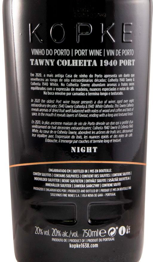 1940 Kopke Colheita Tawny Port