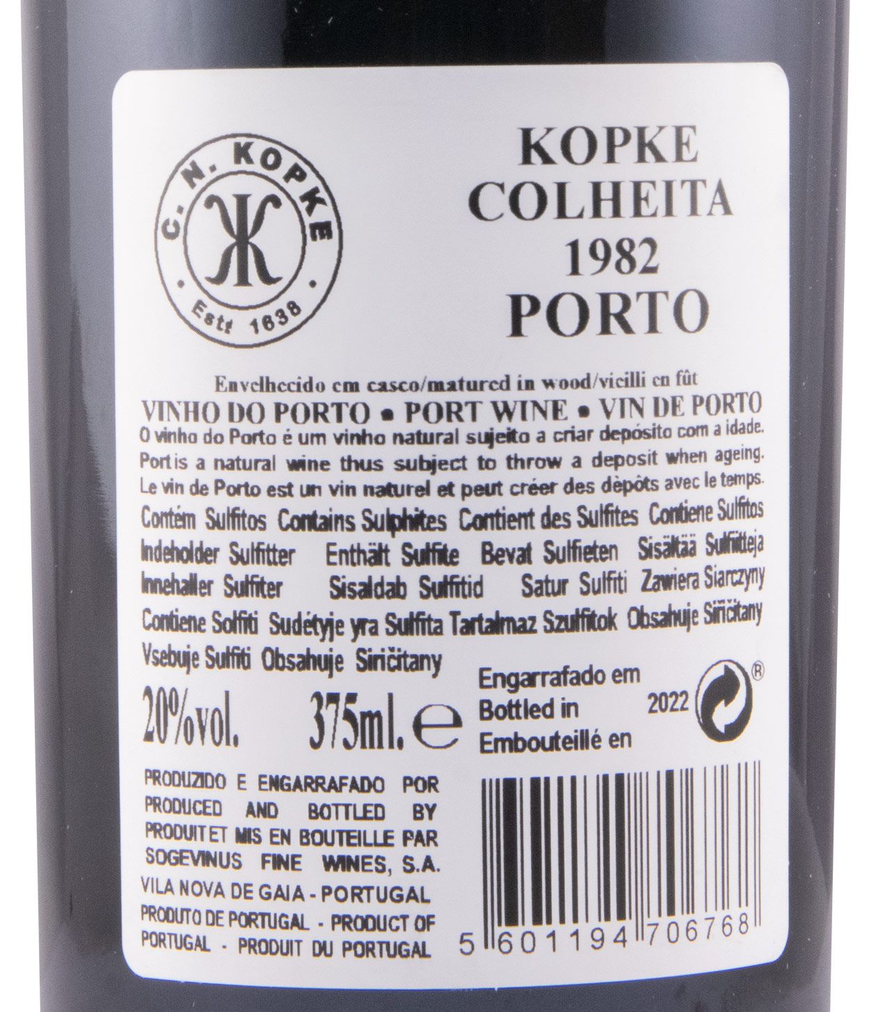 1982 Kopke Colheita Porto 37,5cl