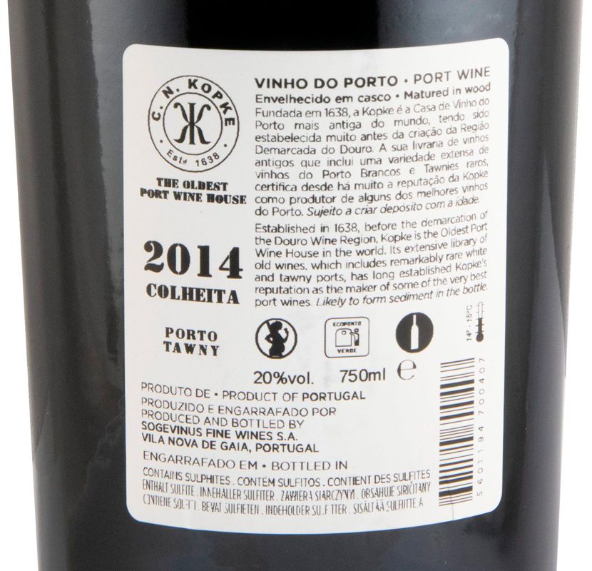 2014 Kopke Colheita Port